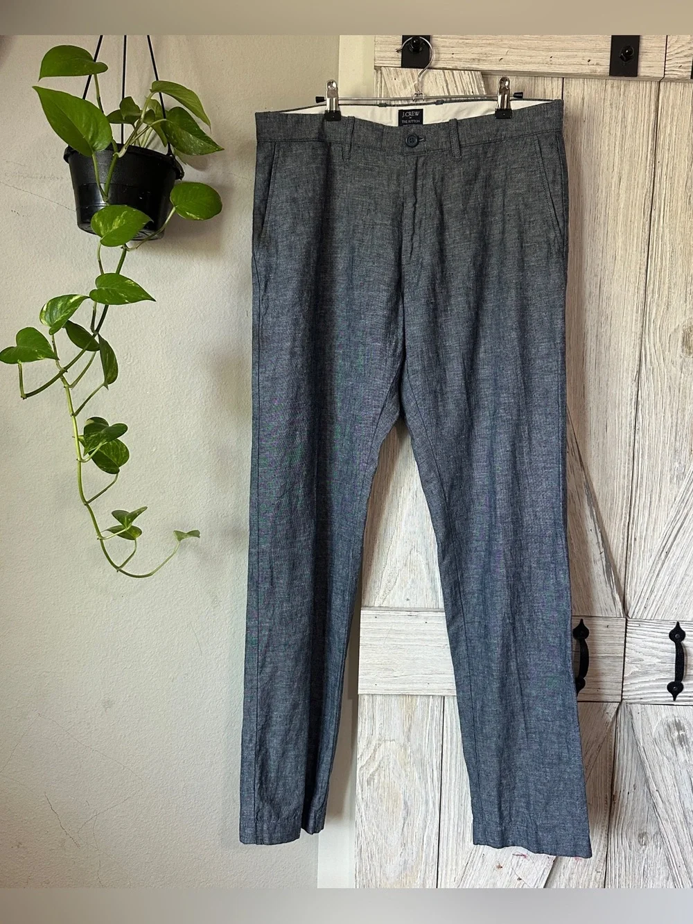 J. Crew The Sutton Men’s LINEN Straight Leg Trouser